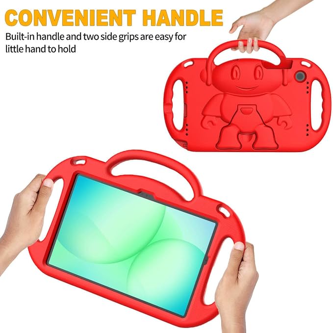 Kids Case for Samsung Galaxy Tab A11+ Plus/A9+ Plus 11 Inch Black | Shockproof Lightweight Protective Cover with Handle Stand and Adjustable Strap Fit for Galaxy Tab A11+ 2025/A9+ 2023