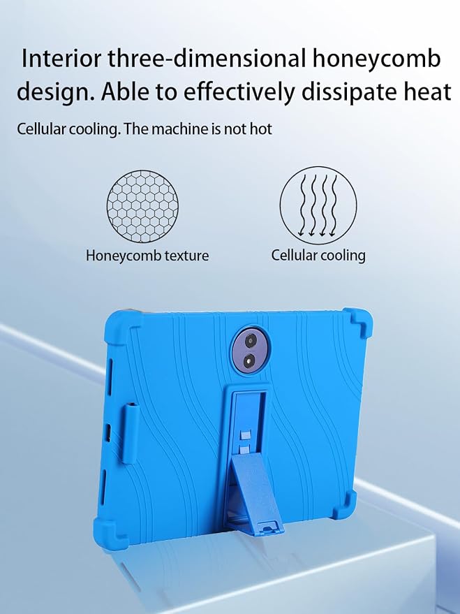 for TCL TAB A1 Plus Android 16 Tablet12.2 2.4K Ultra Clear Display Tablet Model CaseUYRUREL Soft Silicone Adjustable Stand Cover Lightweight Kids FriendlyBlack.