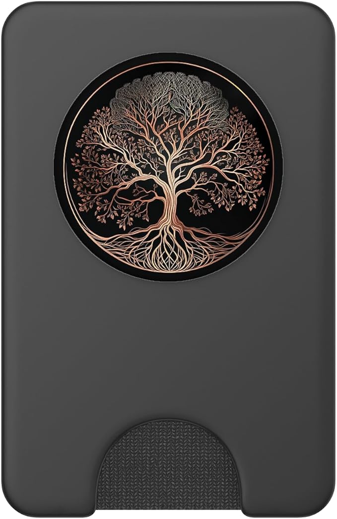 Tree of Life Yoga Leaves Spiritual Symbol Nature Rose PopSockets Adhesive PopGrip
