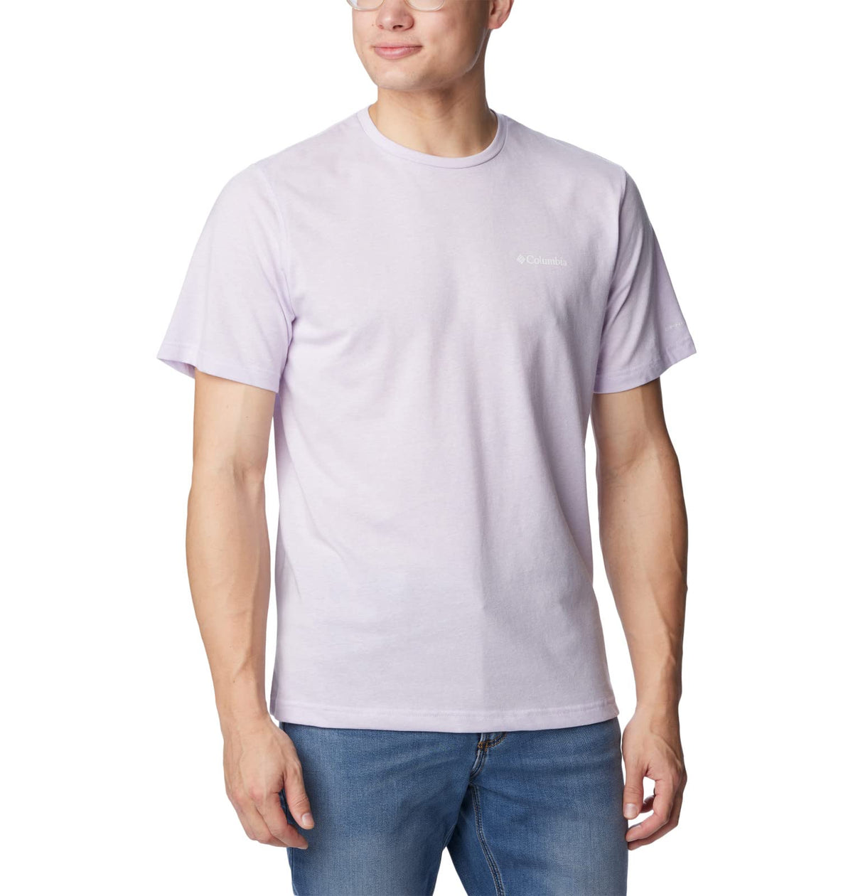 Columbia Men's Thistletown Hills Short Sleeve, Purple Tint Heather, Small