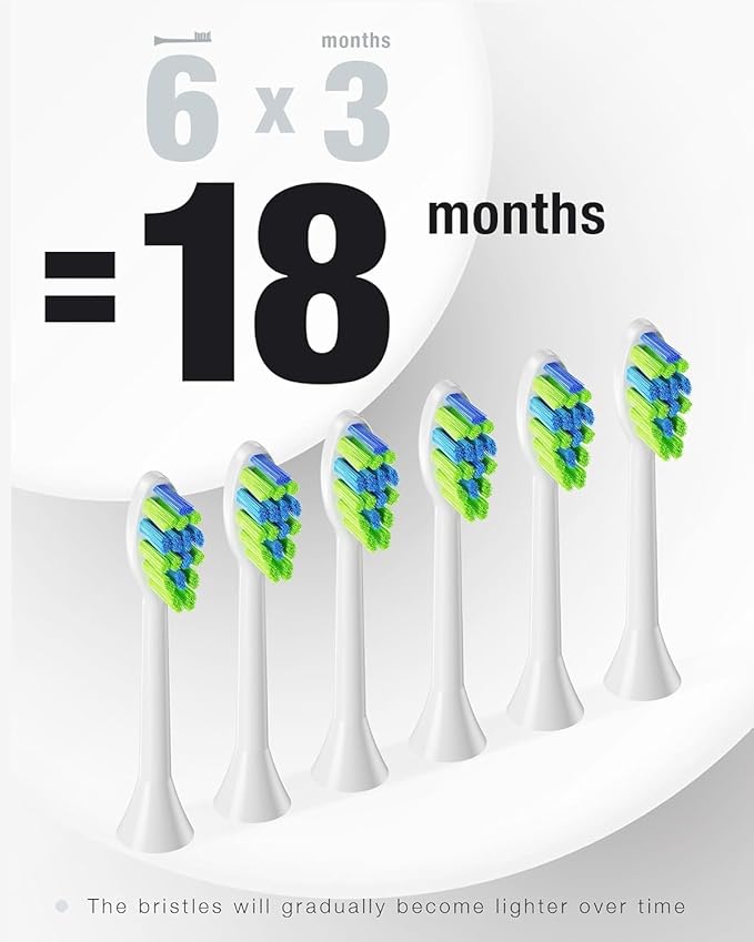 7AM2M Ultrasonic Electric Toothbrush with 6 Brush Heads for Adults&Kids, One Charge for 120 Days, USB-C Charge, 5 Modes, 40000VPM Powered Toothbrush, 2 Minutes Built in Smart Timer (Pink)