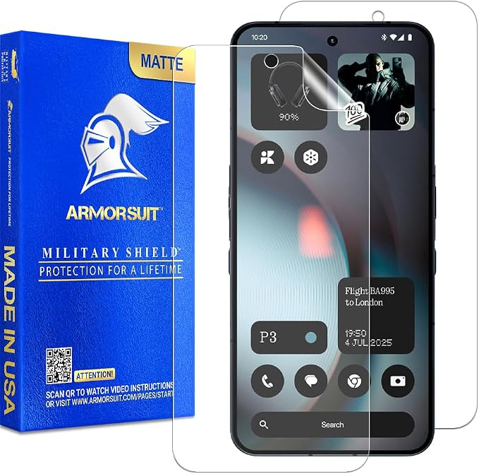 ArmorSuit 2 Pack Paper-Feel Texture Screen Protector for Nothing Phone 3 Case Friendly MilitaryShield Matte Film - Made in USA