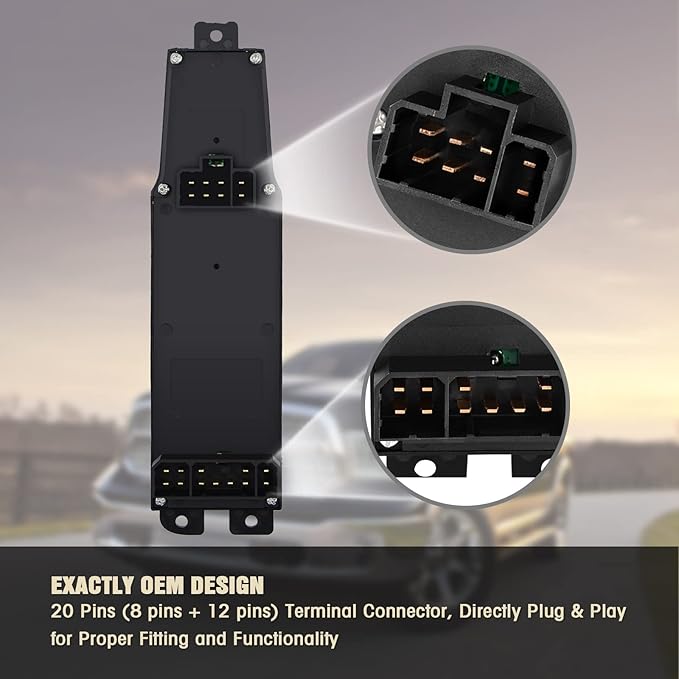 Power Window Switch and Taupe Bezel Fits for 2002-2009 Dodge Ram 1500 2500 3500, 2001-2004 Dodge Dakota, 2001-2003 Dodge Durango,2005-2009 Dodge Sprinter 2500 3500 OEM 56049805AB