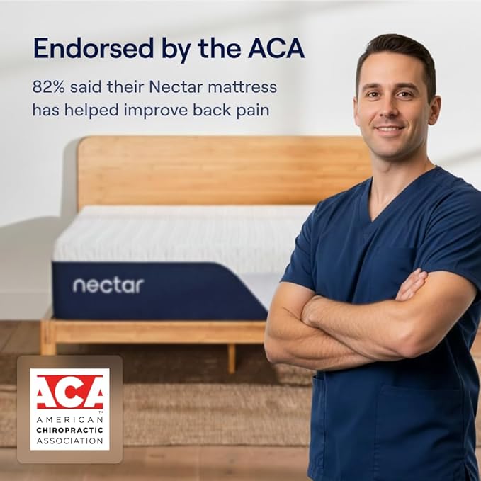 Nectar Classic Hybrid 12” Twin XL Mattress - Medium Firm - Memory Foam & Innerspring Coils - Cooling Top Layer - Pressure-Relief - Mattress in a Box - 365-Night Trial & Forever Warranty