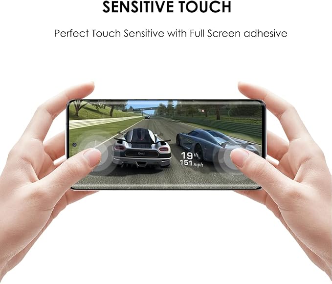 Screen Protector for Motorola Edge 30 Fusion Tempered Glass UV Set - 3 Pack Edge to Edge Full Protection Sensitive Touch 9H Scratch Resistant