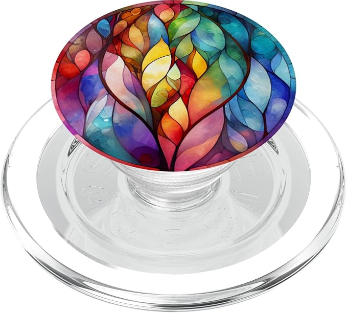 Beautiful Watercolor Stained Glass PopSockets Adhesive PopGrip