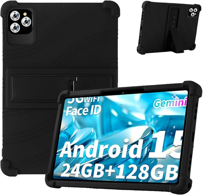 Case for Lebsytb P30 10.1-Inch Tablet – Shockproof Silicone Protective Cover with Kickstand Drop-Resistant Business Style (Black)