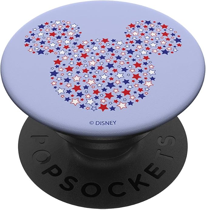Disney Mickey &amp Friends Fourth Of July Star Fill Mouse PopSockets Standard PopGrip
