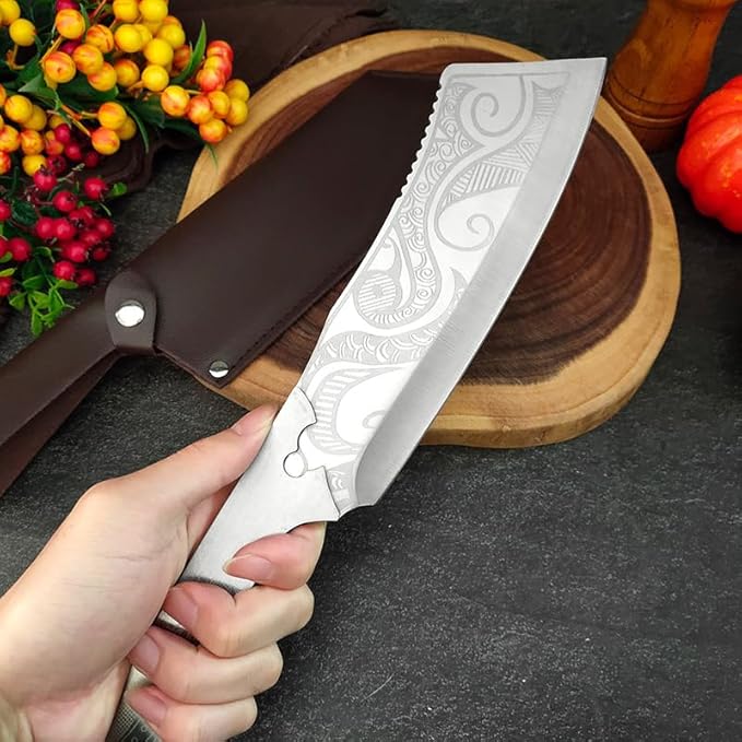12.6 inch Machete, Professional Outdoor Survival Knife,Suitable for Jungle clearing, Camping,Gardening Cleaning, Ergonomic Anti Slip Handle