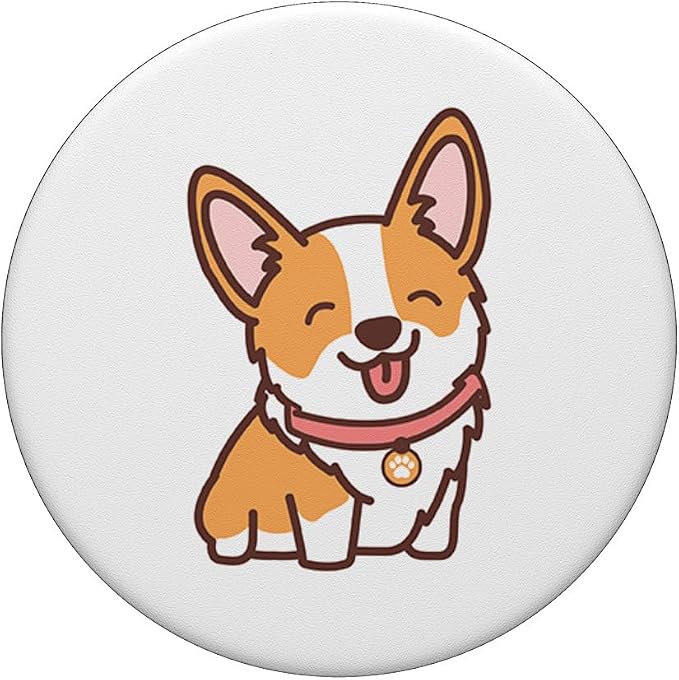 Adorable Sweet Corgi Dog For Boys and Girls PopSockets Adhesive PopGrip