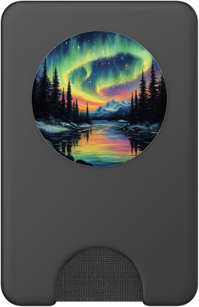 Aurora Borealis Dark Sky Nature Light Display PopSockets Adhesive PopGrip