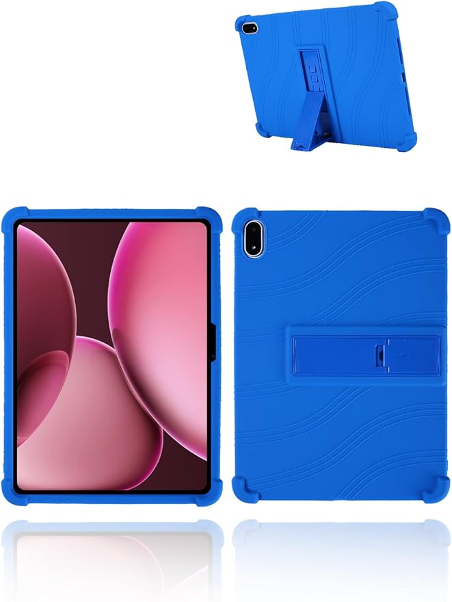 for OnePlus Pad 3 Android 15 Tablet13.2 inch Tablets CaseSoft Silicone Adjustable Stand Cover Lightweight Kids FriendlyBlack.