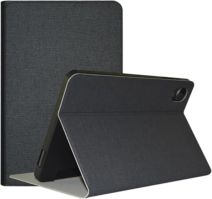 Case for ALLDOCUBE iPlay60 Mini Pro/ALLDOCUBE iPlay60 Mini Turbo Tablet 8.4 inch PU Leather Slim Folio Folding Multi-Viewing Angles Case Cover with Auto Wake/Sleep Soft TPU Back Shell Black
