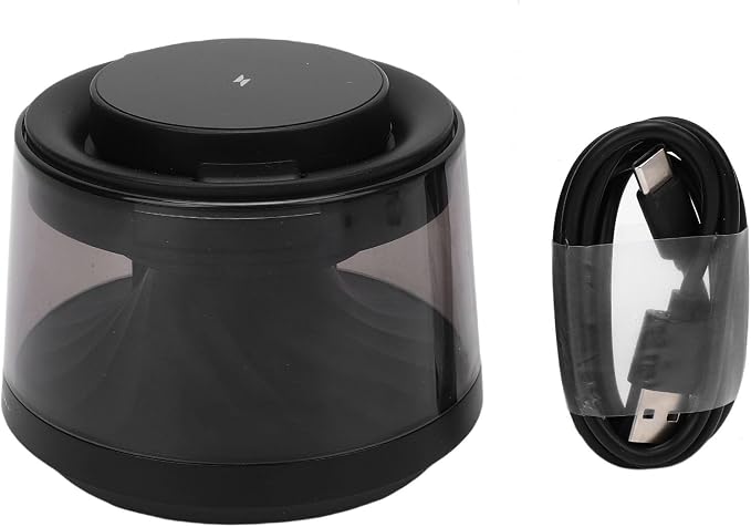 3 in 1 Wireless Charging Station with Bluetooth Speaker Adjustable Night Light for Bedside Use Compact Design