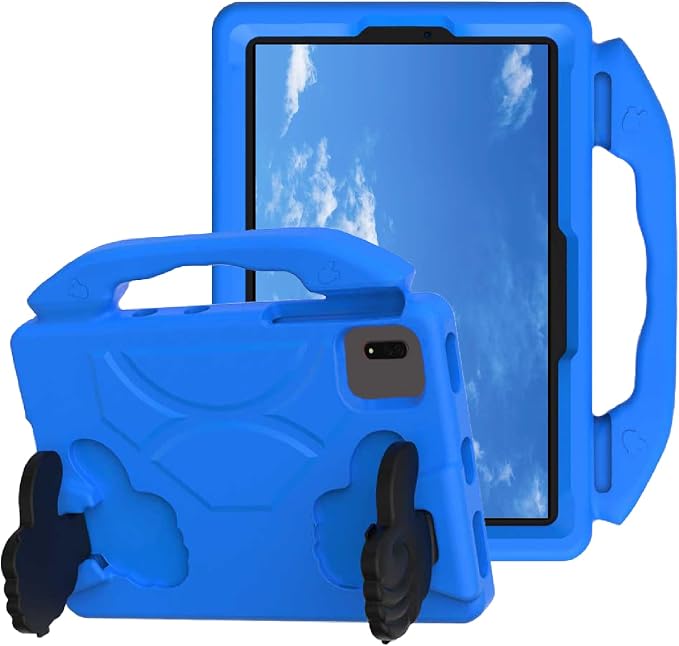 For Samsung Galaxy S11/S10/S9/S9FE/S8/S7 11 EVA Material Light Weight Shockproof Rugged Heavy Duty Thumb Kickstand Tablet Case For Lenovo M11/TAB Idea/Xiaoxin Pad Xiaomi PDA HONOR PAD X8a/X8b (black)