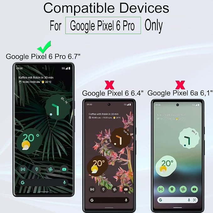 Ibywind Screen Protector For Google Pixel 6[2 Pack]9H Hardness Tempered GlassEasy to InstallBubble Free