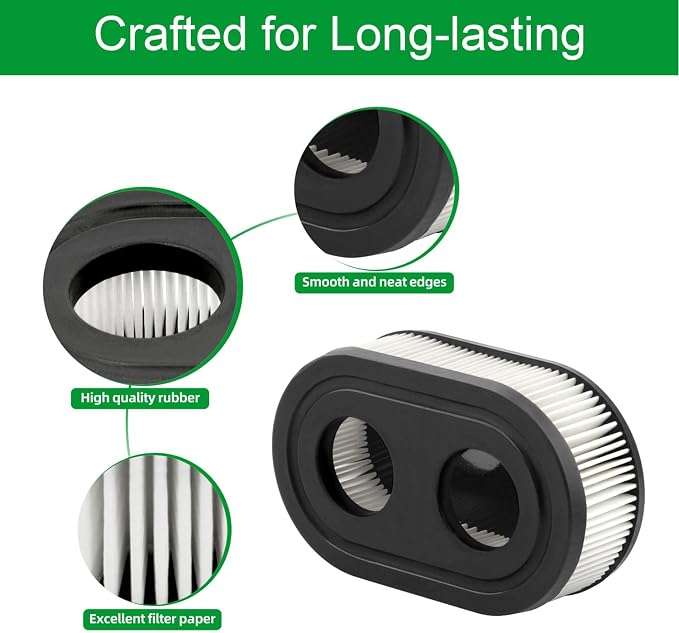 10 Pack 593260 Lawn Mower Air Filter 798452 334404 Replacement, Fit