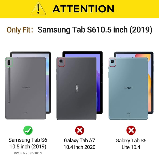 Kids Case for Samsung Galaxy Tab S6 Lite Shockproof Handle Stand Blue | Lightweight Kids Friendly EVACompatible with Samsung Galaxy Tab S6 Lite 10.4 Inch 2024/2022/2020 Release S Pen Holder