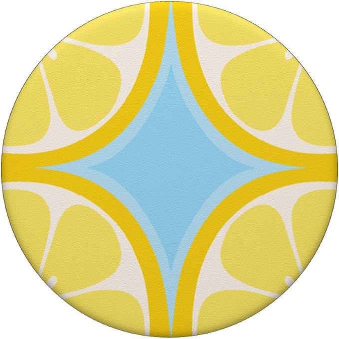 PopSockets Phone Grip – Lemon Slice Blue PopSockets PopWallet for MagSafe