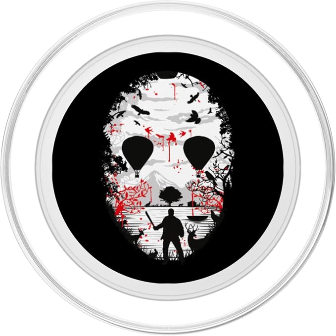 Maniac Hockey Mask Phone-Grip Horror Movie Design PopSockets Adhesive PopGrip