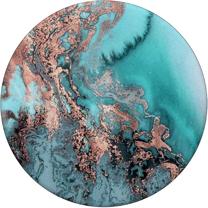 Teal Rose Watercolor PopSockets Grip and Stand for Phones and Tablets