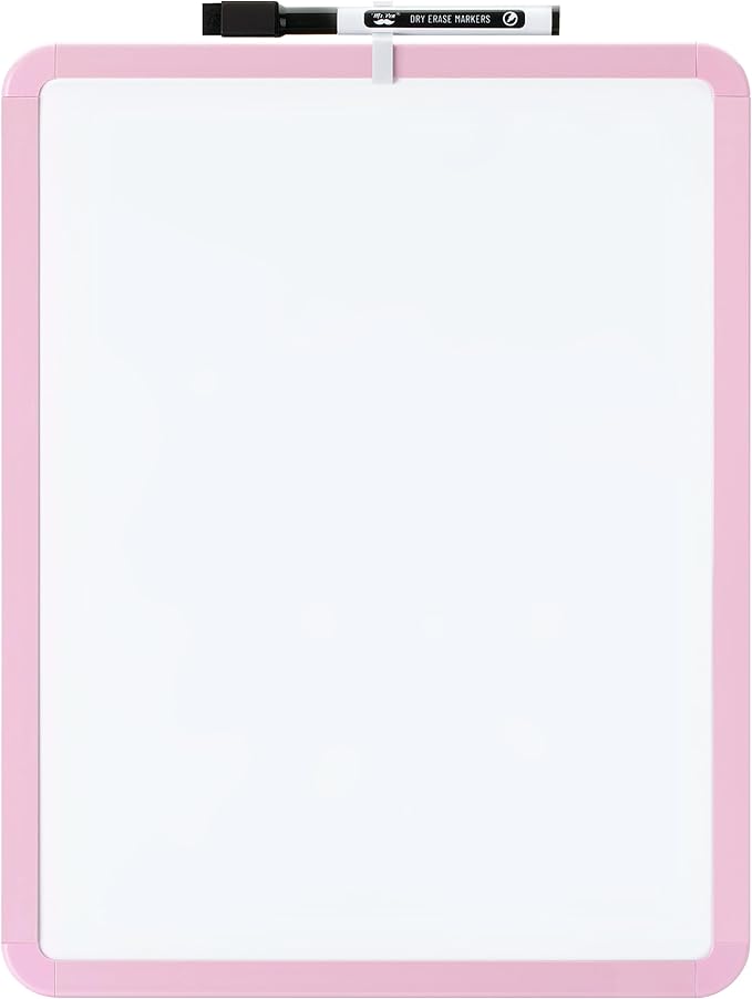 Mr. Pen- Dry Erase Board, 14” x 11” with a Black Dry Erase Marker, Small Mini White Board for Students