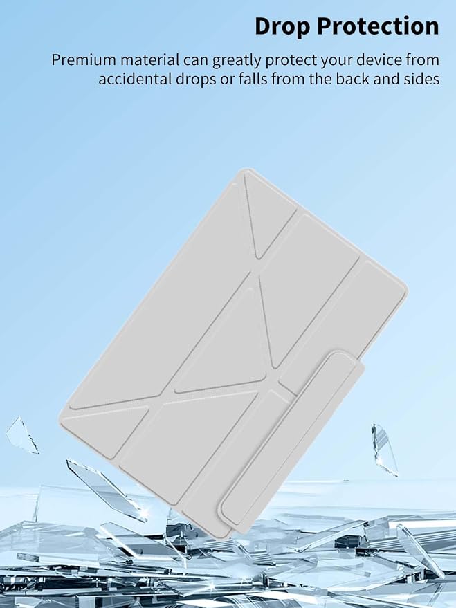 Case for OnePlus Pad 3 Tablet 13.2inchNOUKAJU Tablet Protection CoverAdjustable BracketDrop-ResistantAnti-ScratchProtection Case for OnePlus Pad 3 Tablet(Grey)