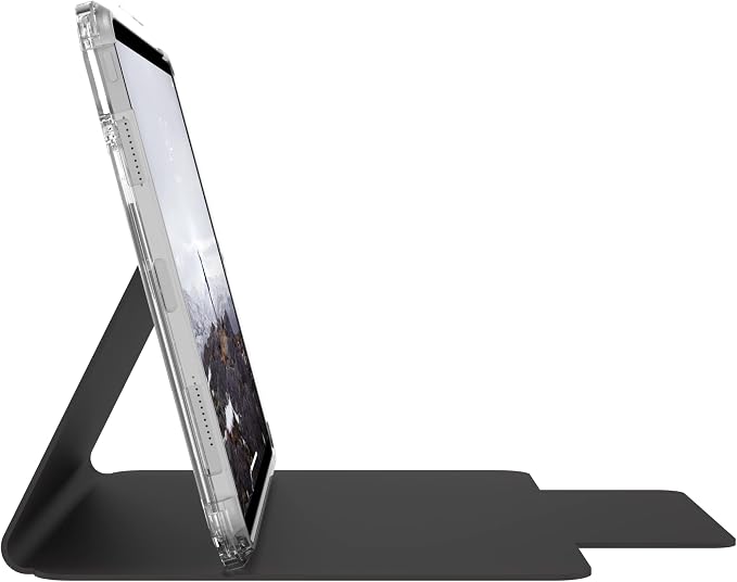 [U] by UAG Designed for iPad Air 10.9 inch Case (5th Gen 2022) Black Lucent Lightweight Ultra-Slim Shockproof Smart Folio Protective Cover with Auto/Sleep Wake &amp Pencil Holder