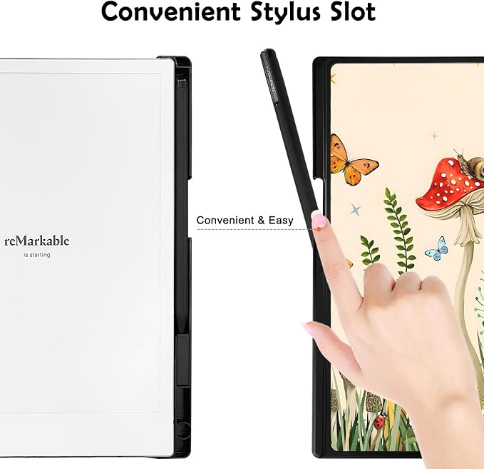 Case for Remarkable 2 Paper Tablet 10.3 2020 ReleasedLightweight and Hard Back Shell Protective Book Folio Cover with Built-in Pen HolderComes with Remarkable 2 Pen Tips.