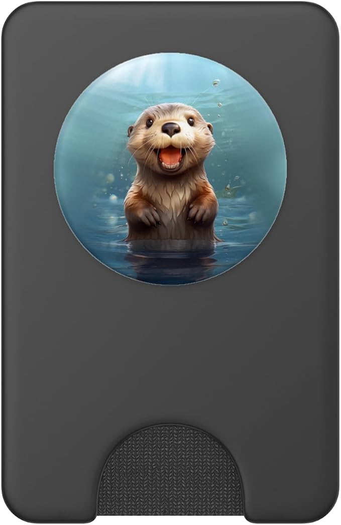 Cute Adorable Sea Otter PopSockets PopGrip for MagSafe