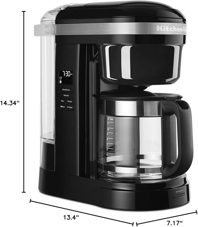 KitchenAid 12 Cup Drip Coffee Maker with Spiral Showerhead, KCM1208