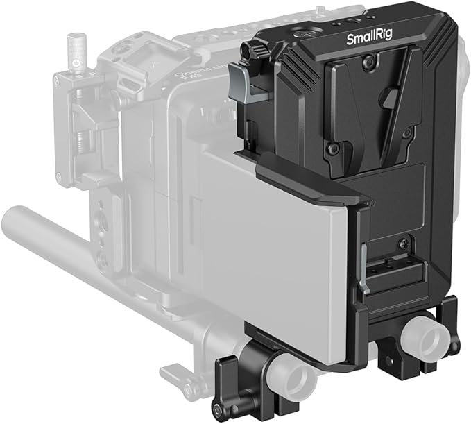 SMALLRIG V-Mount Battery Plate Kit for 15mm LWS Rods, with Dual Rod Clamp, LCD Screen Protector & Cable Clips, D-Tap & USB-C Supply, All-in One Camera Video Rig for Mirrorless/DSLR