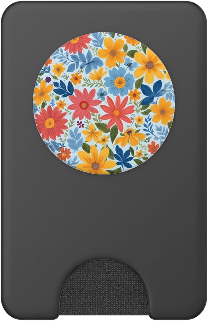 Cute Garden Flower Yellow Floral PopSockets Adhesive PopGrip