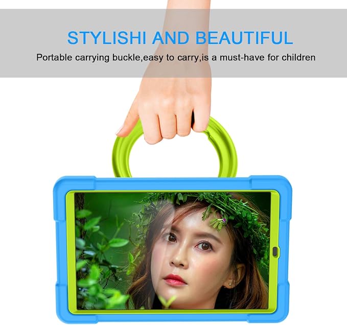 AKABEILA Compatible with Amazon Fire HD 8 2020/2022 Tablet Case，Rugged Kids Case with Stand Lightweight Shockproof Kids Friendly Tablet Cover Black