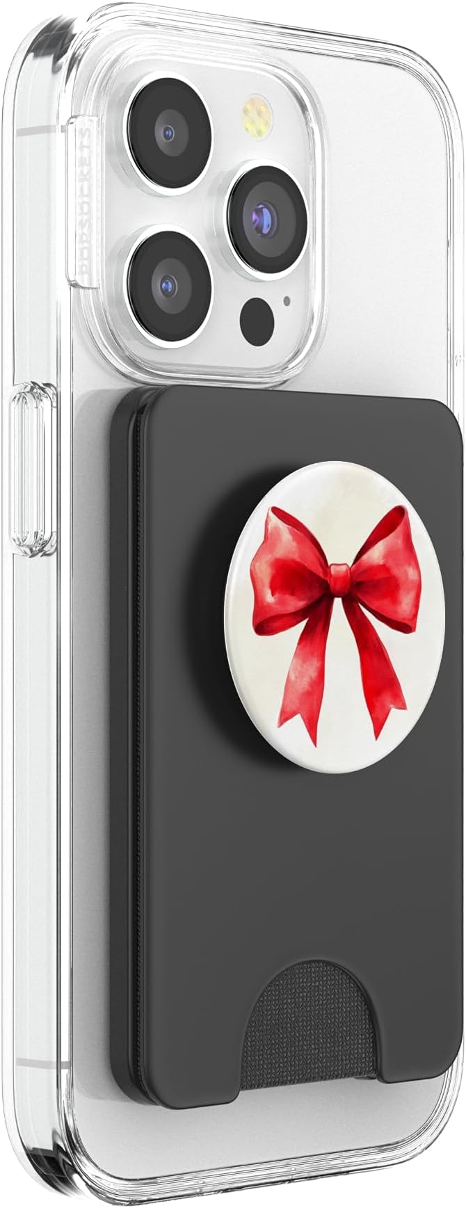 Girly Bow in Watercolour Coquette Aesthetic Red Bow PopSockets PopGrip for MagSafe
