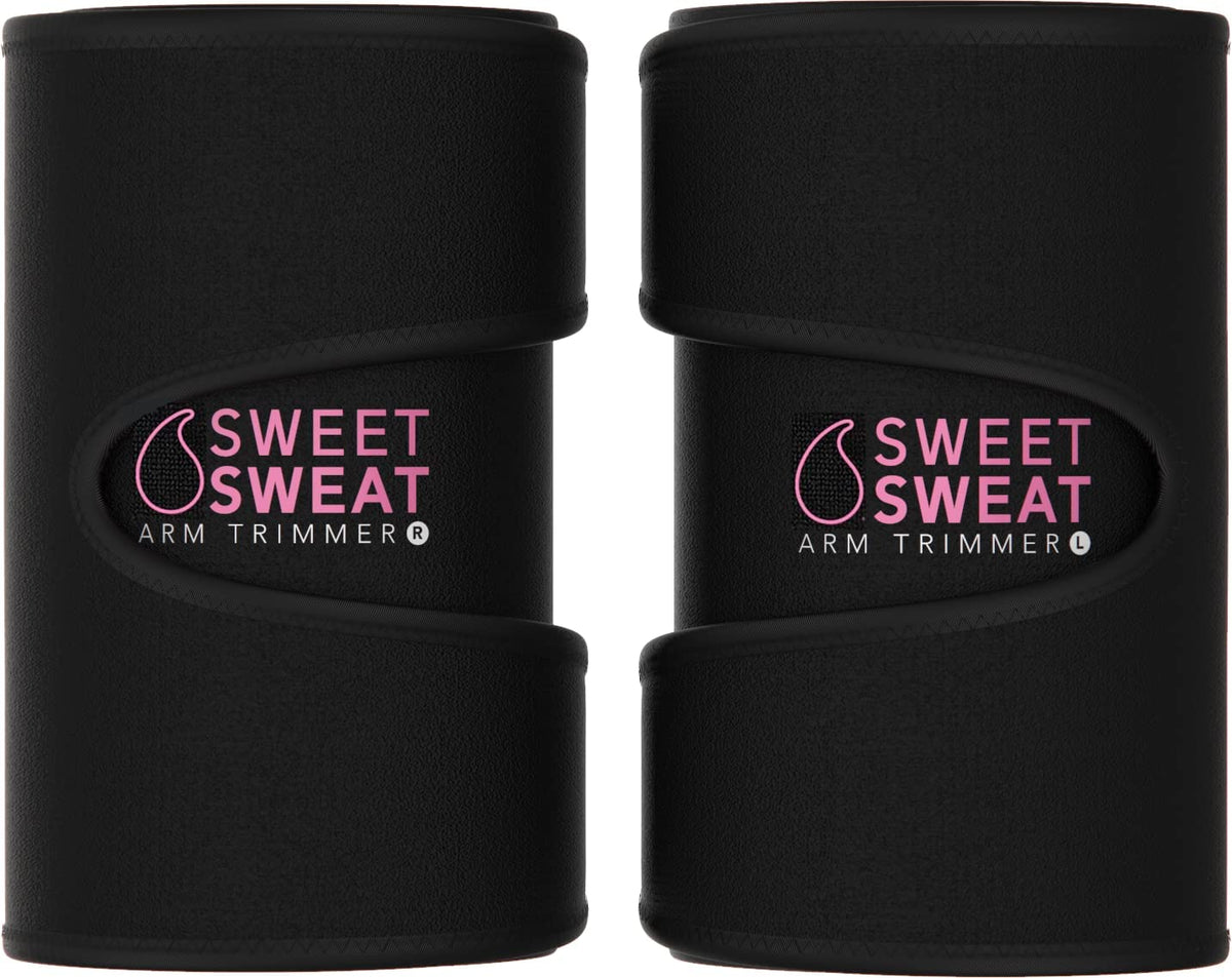Sports Research Sweet Sweat® Arm Trimmers Large (Pink Logo) 2 Pair