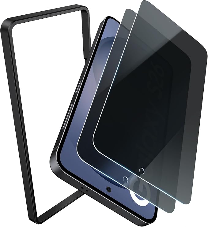 SSLOTSCASE for iPhone 17 Privacy Screen Protector [2 Pack] [9H Hardness] | Anti Spy Tempered Glass Film Military Grade Shatterproof Easy Installation Anti Reflective Screen Protector for iPhone 17