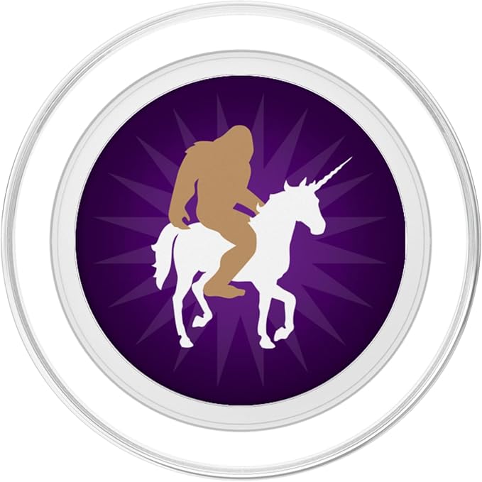 Bigfoot Unicorn Purple Ombre PopSockets Adhesive PopGrip