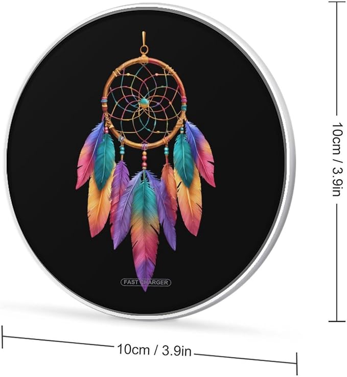 Dream Catcher Feather Wireless Charger Portable Charging Pad | LightweightAll Smartphone