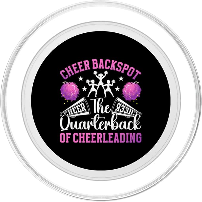Cheer Backspot The Quarterback Of Cheerleading Backspot PopSockets Standard PopGrip