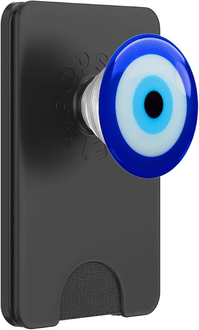 Evil Eye Charm Stone Blue Eye Symbol of Protection Talisman PopSockets PopWallet for MagSafe