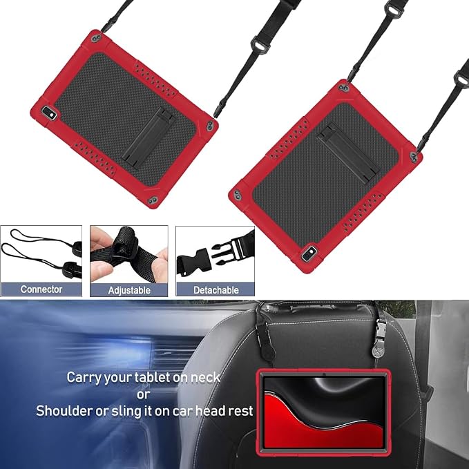 for Vastking KingPad K10 Pro CaseShockproof Full-Body with Kickstand for Vastking KingPad K10/K10 Pro/Z10/BYYBUO SmartPad A10/Oangcc 10.1 Android 10 Tablet (Black)