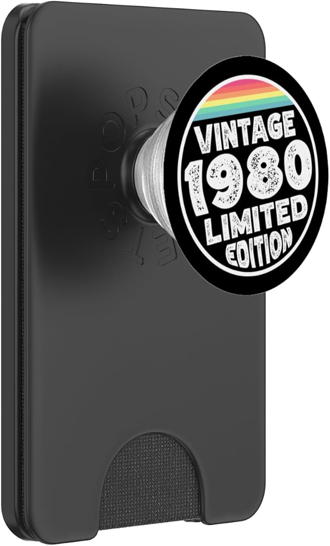 Limited Special Edition Vintage Since Born in 1980 PopSockets PopWallet for MagSafe