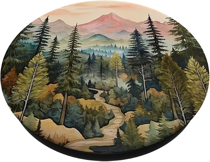 Mountains Wilderness Forest Hiking Pine Tree Nature PopSockets Adhesive PopGrip