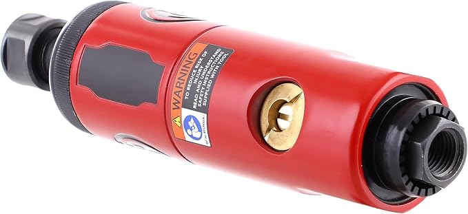 Chicago Pneumatic CP876 - Air Die Grinder Tool, Welder, Woodworking, Automotive Car Detailing, Stainless Steel Polisher, Heavy Duty, Straight, 1/4 Inch (6 mm), 0.3 HP / 220 W - 30000 RPM