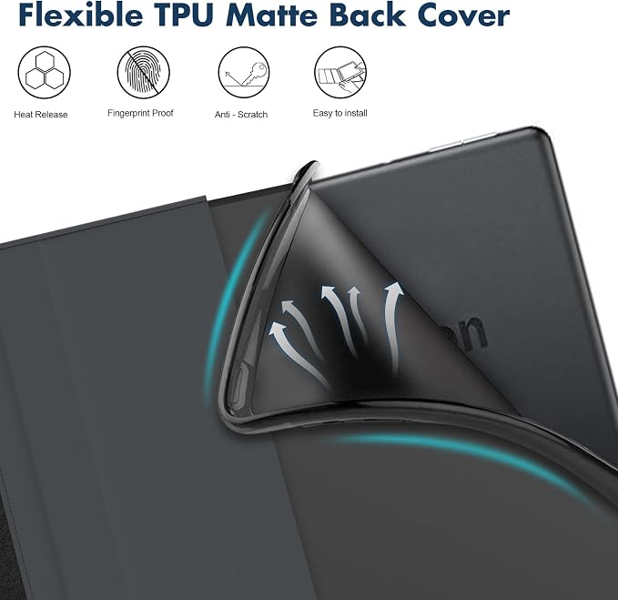 Dteck for Fire HD 8 Tablet Case (8th/7th/6th Generation-2018/2017/2016 Release) 8 Slim Folio Case with Auto Sleep Wake &amp Stand Function with Hand Strap Protective PU Leather Cute Cover Colorf