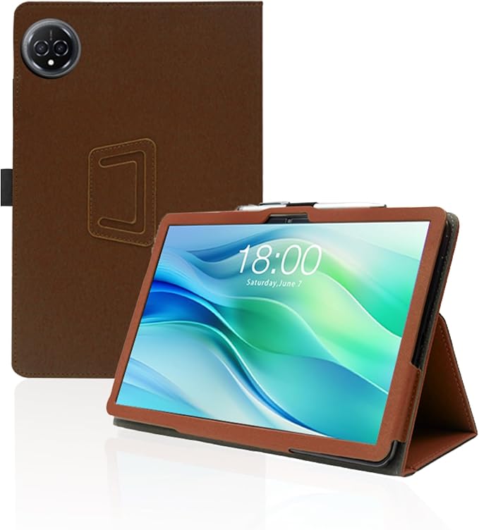 for FEONAL D126 11 Inch Android 14 Tablet CaseFolding Stand Protective Cover with Pencil Holder and Wrist StrapFull Protection Premium PU Scratch Resistant(Black)