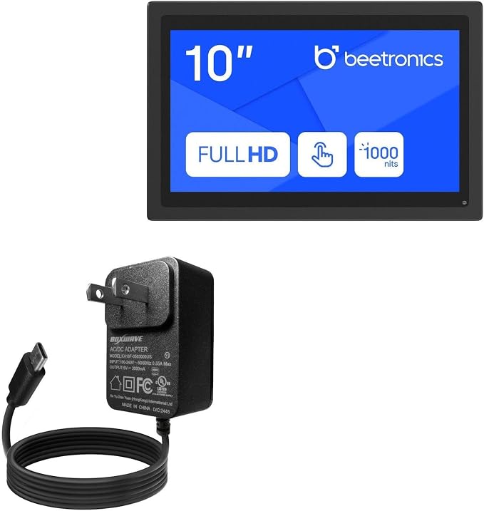 BoxWave Charger Compatible with Beetronics 10HB9M - Wall Charger Direct (15W) Rapid Charge Your Device with Built-in 3ft Cable