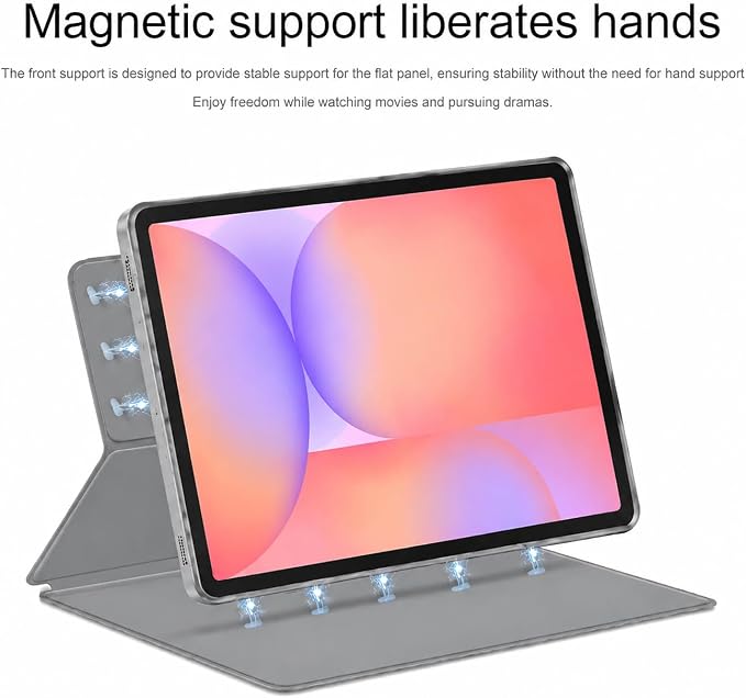 Magnetic Case for Galaxy Tab S10 Lite/Galaxy Tab S10 FE/Galaxy Tab S9 FE 10.9 Inch/Tab S9 11 2023 with S Pen Holder Ultra-Slim Lightweight Slim Magnetic Stand Case with Auto Sleep/Wake Black