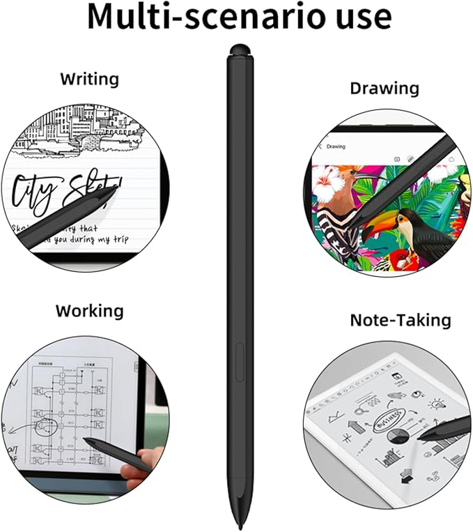 HAOZEE EMR Stylus Compatible with Remarkable 2 Pen with Eraser | 4096 Pressure Level Sensitivity Palm Recognition Digital Pen Marker Plus Compatible Kindle Scribe Tablet Pen